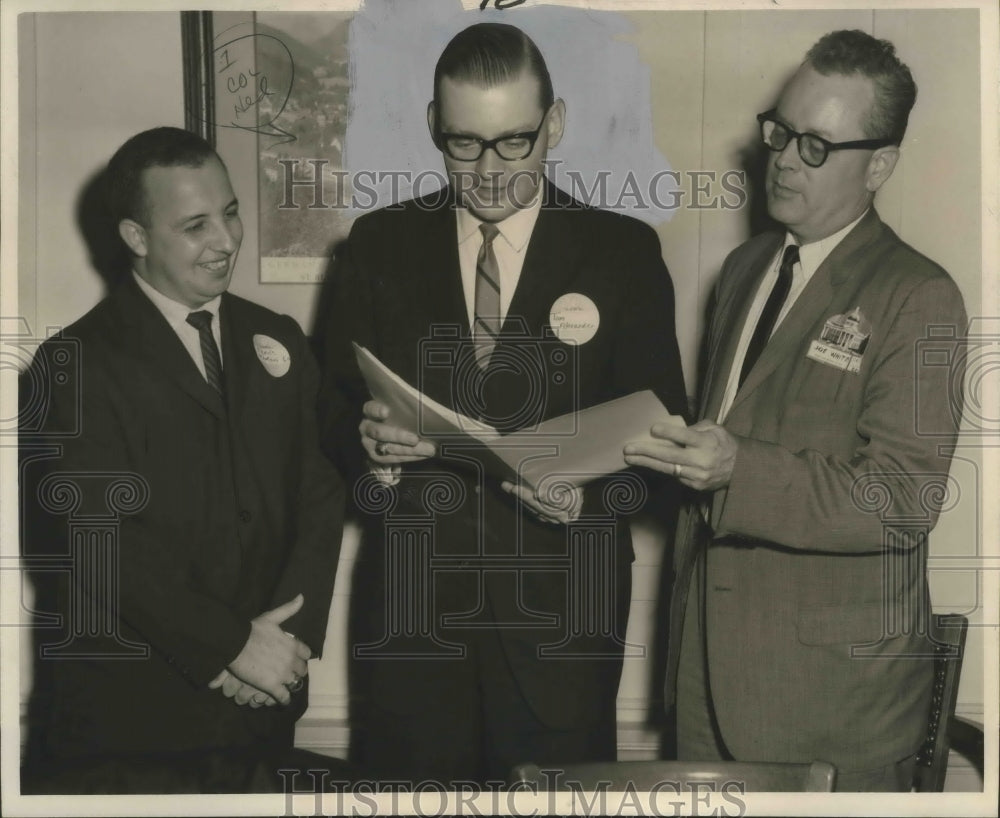 1965 Press Photo U of Southern Mississippi Alumni Association officers- Historic Images