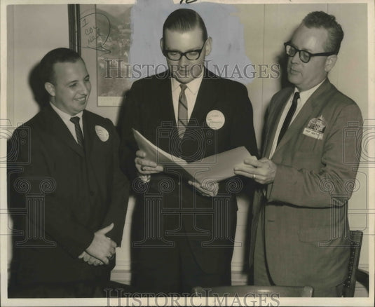 1965 Press Photo U of Southern Mississippi Alumni Association officers- Historic Images