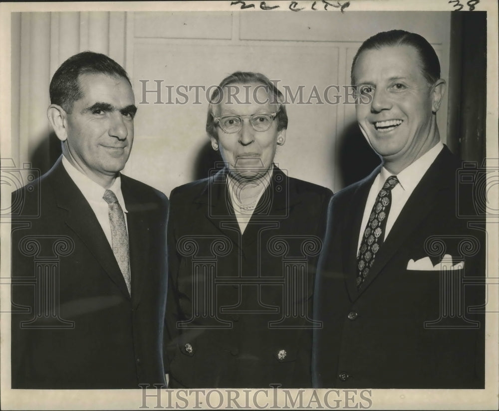 1959 Press Photo Adopted child themes given at meeting at Dixon Hall, Tulane.- Historic Images