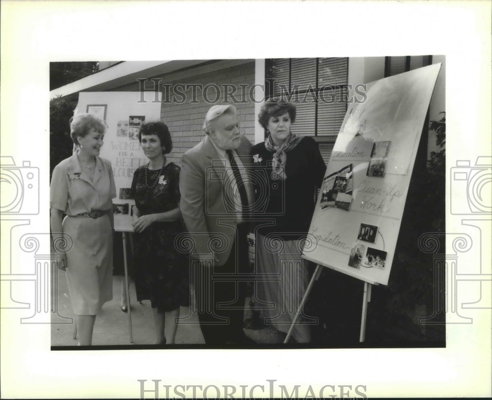  Press Photo Ann Clark, Jean Callihan, Herb Bayhi and Nancy Albert.- Historic Images