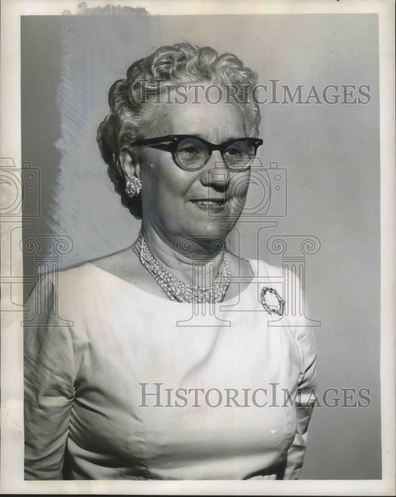 1961 Press Photo Mrs. James H. Aitken, president of the Elks auxiliary No. 30.