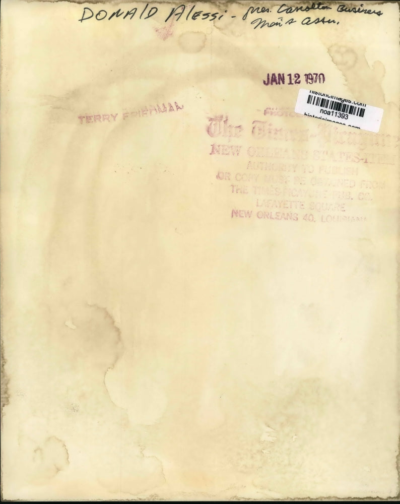 1970 Press Photo Donald Alessi President of Business Men's Association