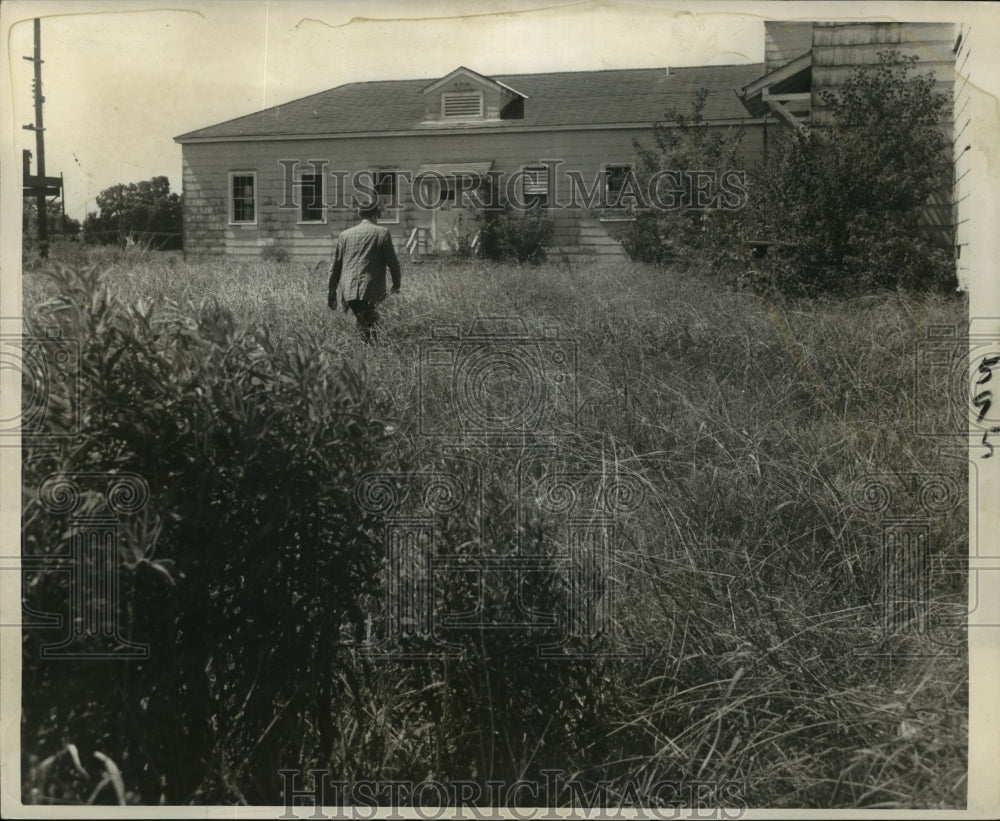 1969 Press Photo View of plot of land given to the Archdiocese of New Orleans.