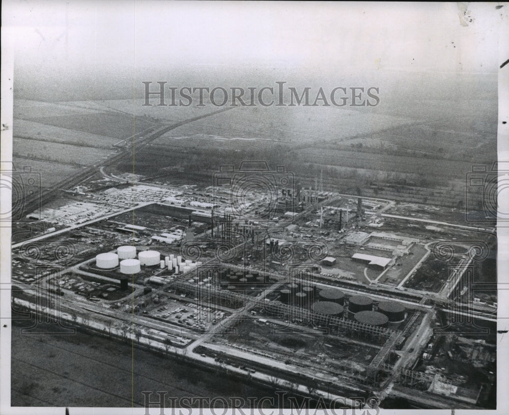 1967 Press Photo An aerial view of Allied Chemical plant at Geismar.- Historic Images