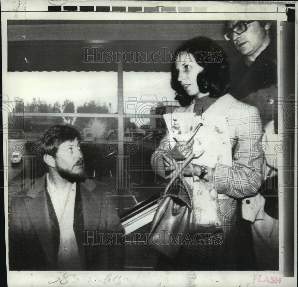 1973 Press Photo Isabel Allende arrives in Helsinki, Finland - noa13583