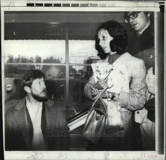1973 Press Photo Isabel Allende arrives in Helsinki, Finland - noa13583
