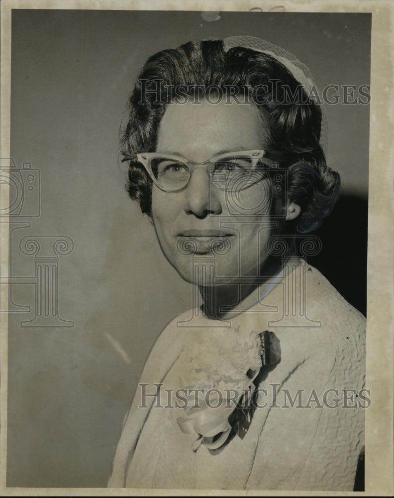 1966 Press Photo Mrs. John Altazan, President Women&#39;s Club Louisiana State Univ.- Historic Images