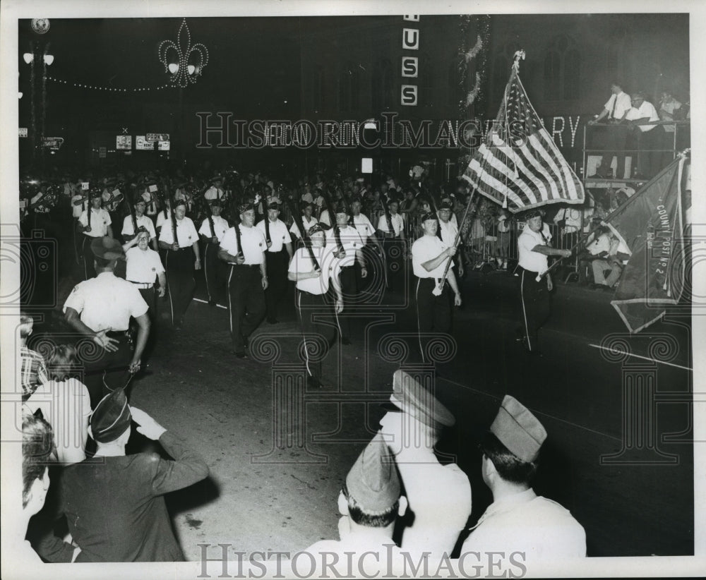 1968 Press Photo American Legion National Convention Parade in New Orleans- Historic Images