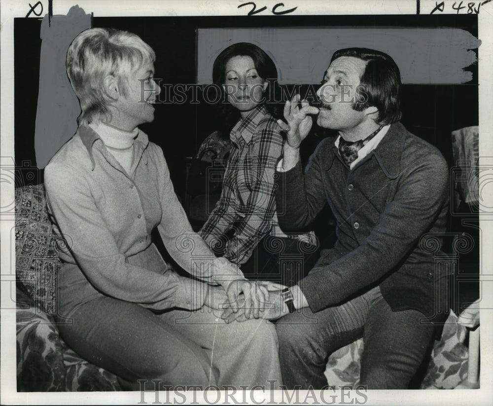 1973 Press Photo Jean Ruello &amp; Francois-Michel Baradat at Gallery Circle Theater