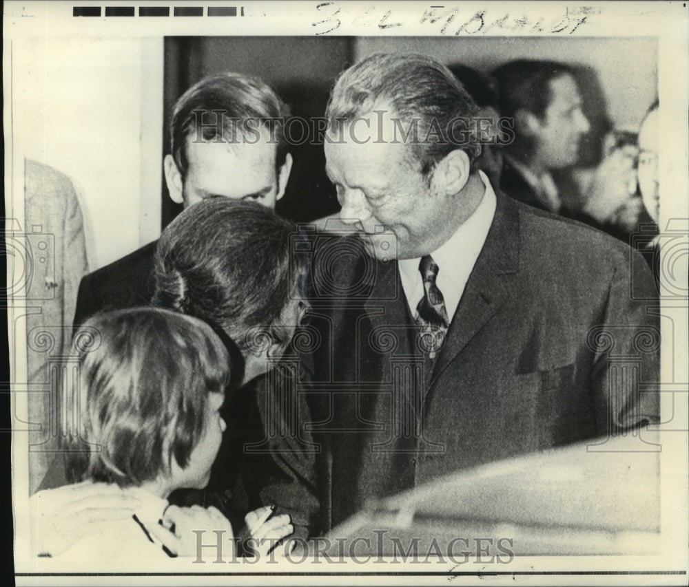 1971 Press Photo West German Chancellor Willy Brandt at Far Horizons resort