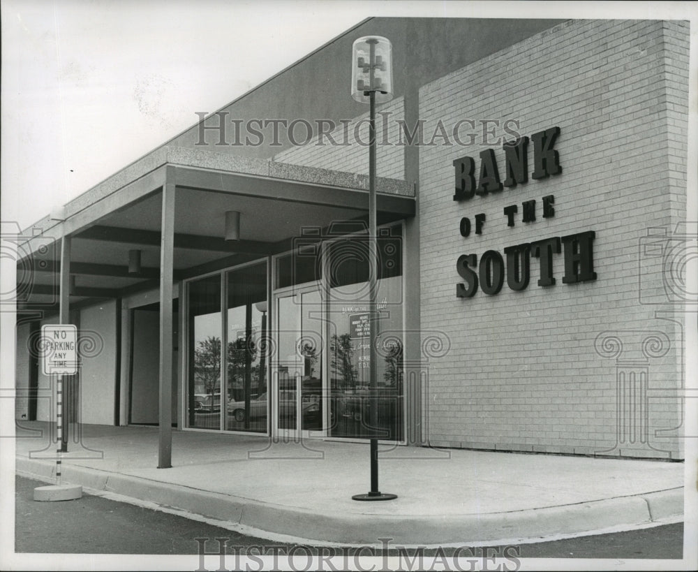 1966 Press Photo Bank of the South on Oakwood exterior view - noa15170- Historic Images