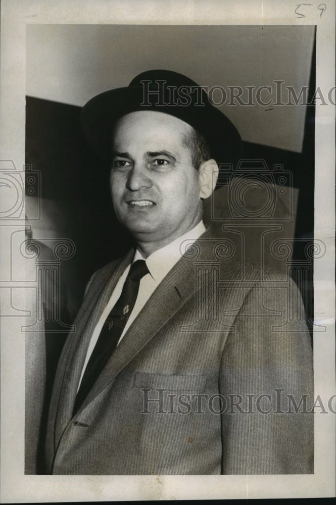 1958 Press Photo Peter Altobello of New Orleans-Robert Webb court case- Historic Images