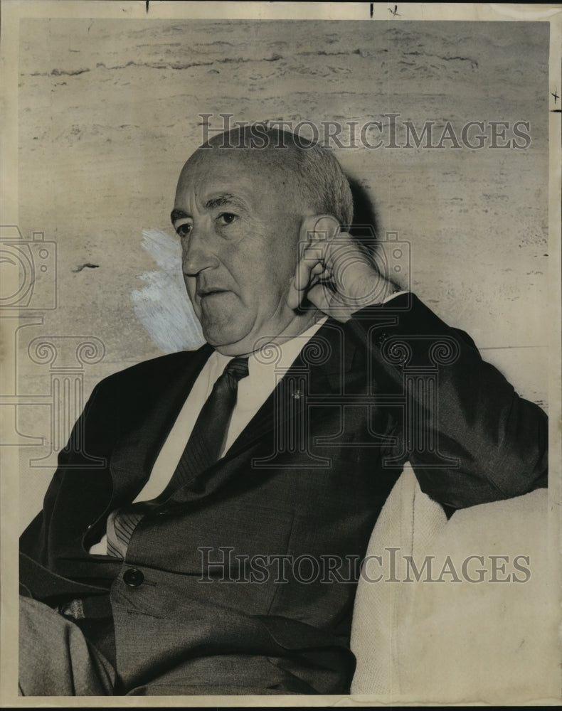 1962 Press Photo Boeing President William M. Allen in New Orleans - noa15385