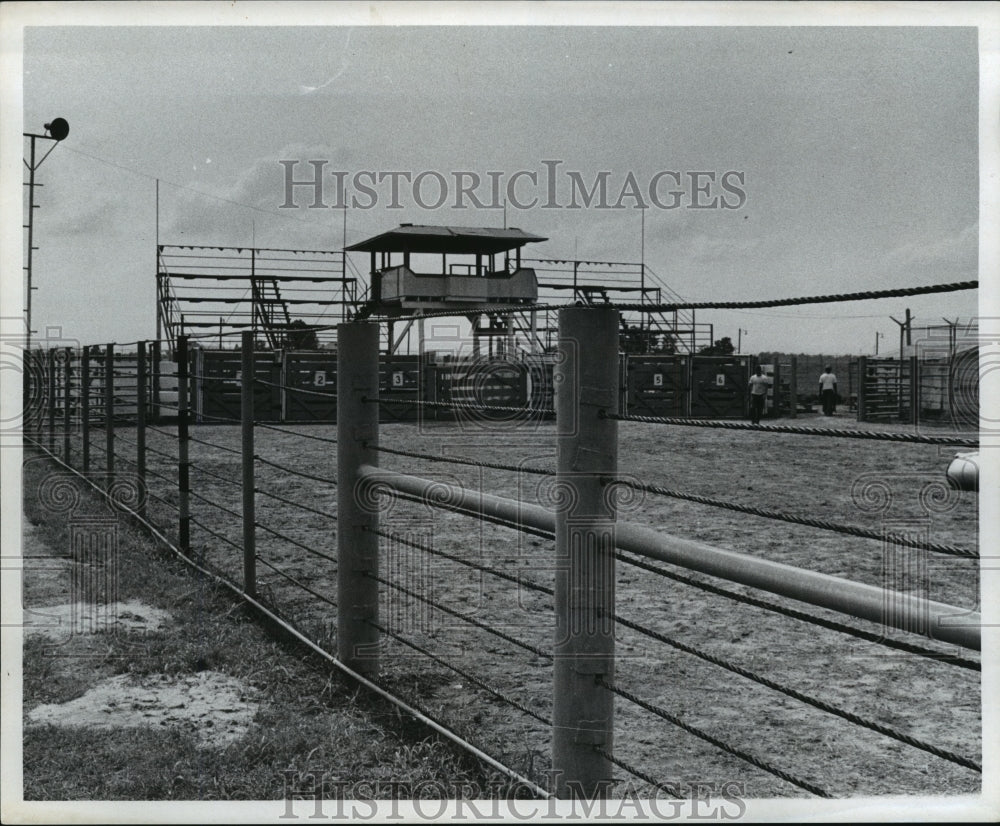 1970 Press Photo Angola Prison Rodeo Grounds - noa16250