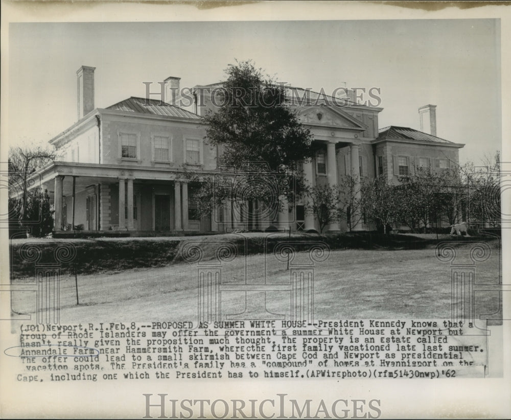 1962 Press Photo Newport estate Annandale Farm - noa16332- Historic Images