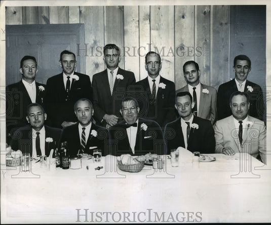1961 Press Photo Westside Sertoma Club - New Officers at Whiteside's Restaurant- Historic Images
