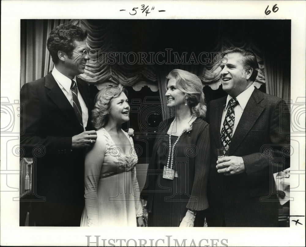 1979 Press Photo New Orleans Society-Jim &amp; Camille Yeldell, Carol &amp; Don Andrews