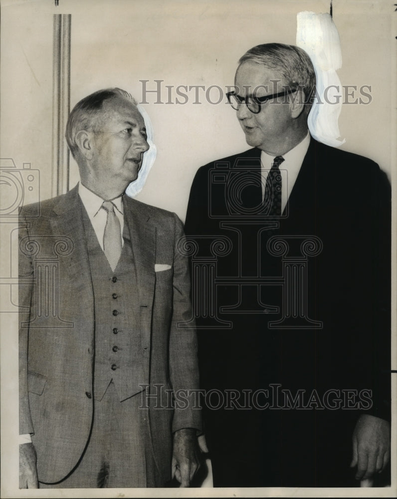 1969 Press Photo Middle South Utilities, Inc. - Gerald Andrus, Richard Freeman- Historic Images