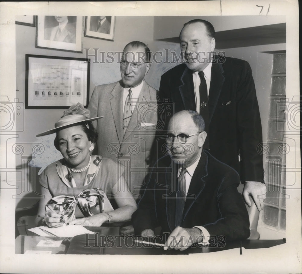 1955 Press Photo New Orleans Hotel Association - Newly Elected Officers- Historic Images