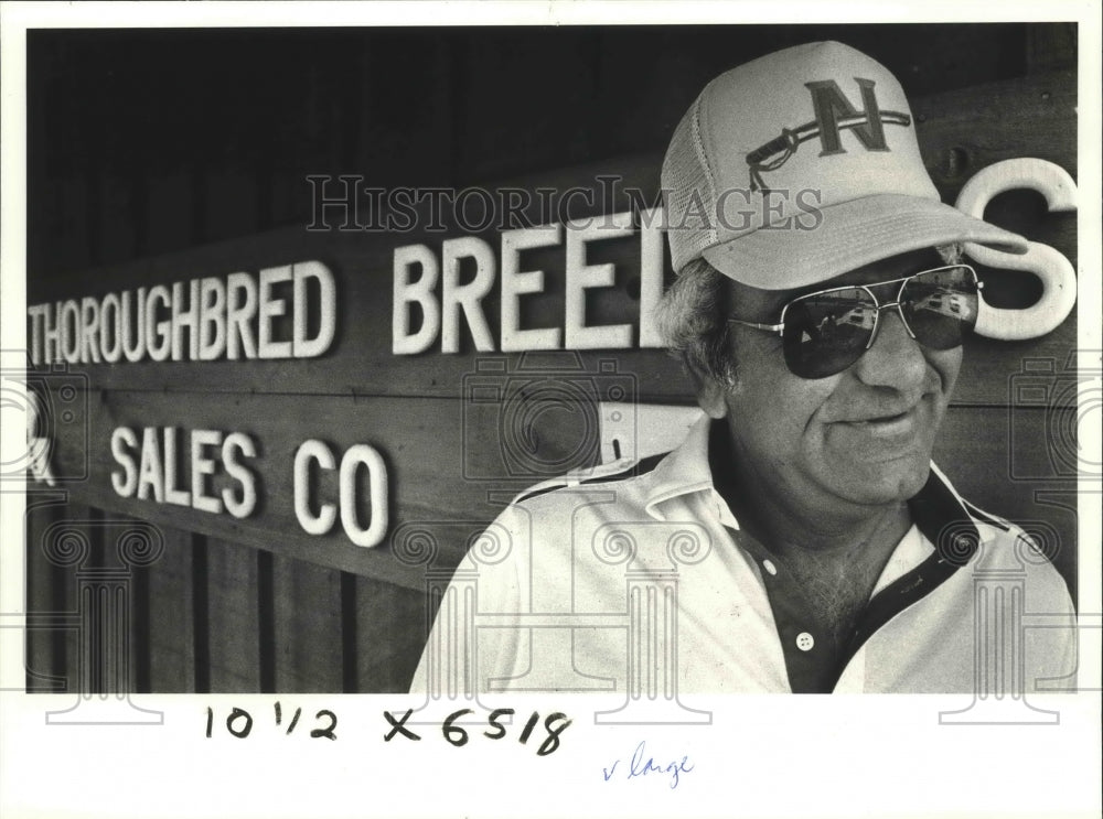 1983 Press Photo Charles Ashy at Thoroughbred Breed Sales Company - noa17601- Historic Images