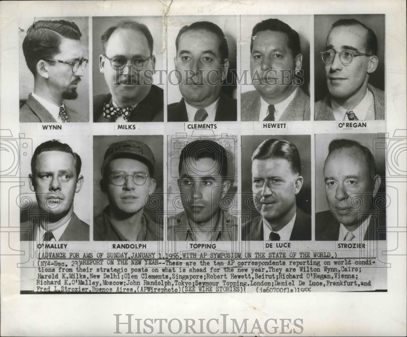 Load image into Gallery viewer, 1955 Press Photo Associated Press - Writers for AP Symposium, State of the World
