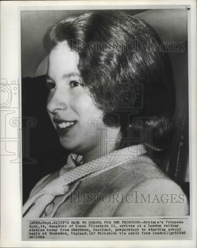 1964 Press Photo Royal Family - Princess Anne at Age 14 - noa18150- Historic Images