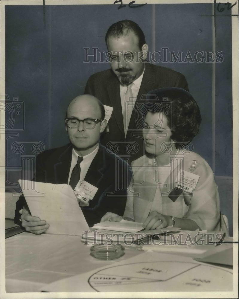 1964 Press Photo Institutional Food Editorial Council - Participants in Meeting- Historic Images