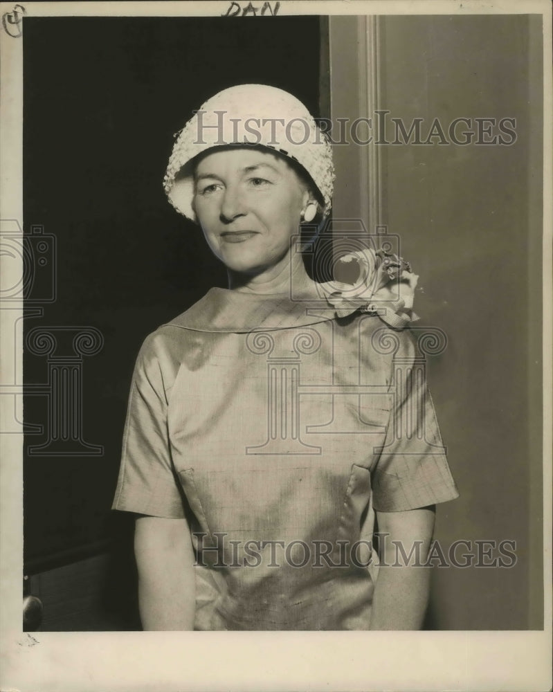 1958 Press Photo New Orleans Garden Society - Mrs. Charles Arthur, President- Historic Images