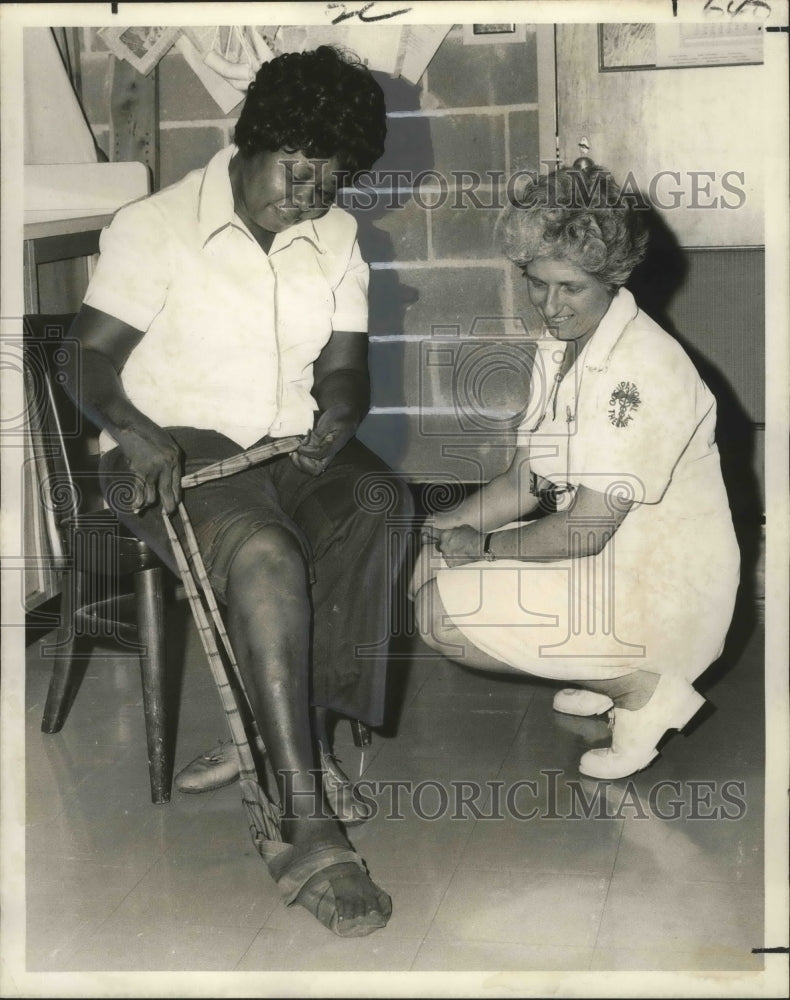  Press Photo Tulane Medical Center - Wilhemina Trotter and Janice Hyman- Historic Images