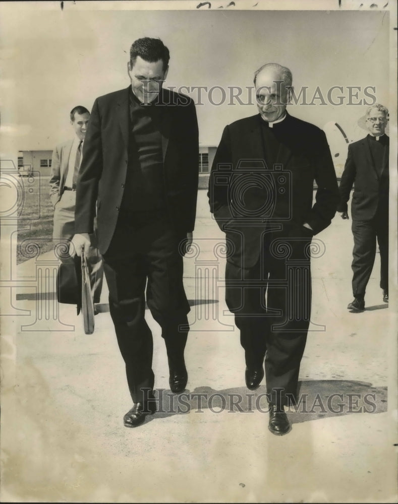 1966 Press Photo Society of Jesus - Reverends Pedro Arrupe and J. Donald Pearce- Historic Images