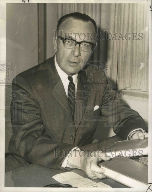 1966 Press Photo Bona Arsenault, Author of "History of the Acadiens" - noa18498