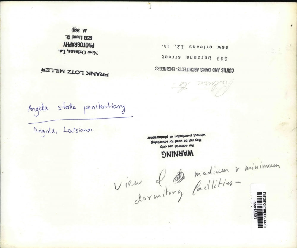 Press Photo Prisons - Medium & Minimum Dormitory Facilities Angola Prison