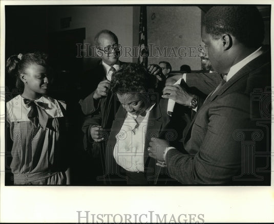1984 Press Photo Judge Joan Bernard Armstrong After Taking Oath of Office