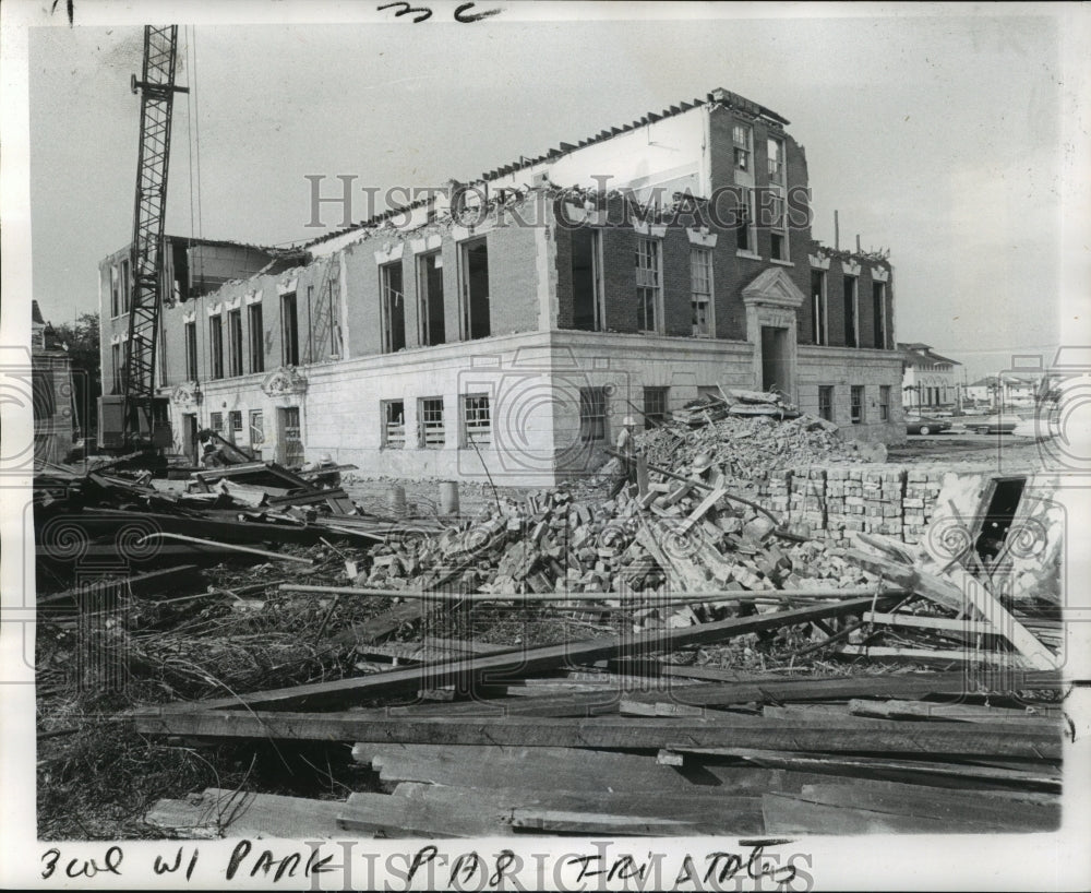 1972 Press Photo Louis Armstrong Park - Demolition Before Park Construction