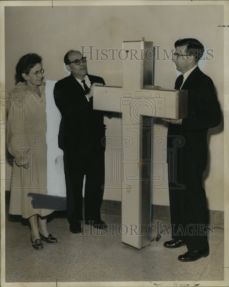 1959 Press Photo Louisiana State Prison - Nick Incrivaglia, Reverend Emanuel