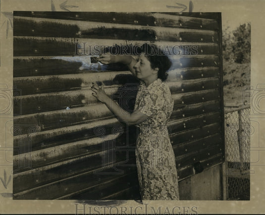 1947 Press Photo Mrs. C.L. Stiffell's House Turned Black from Fumes, New Orleans- Historic Images