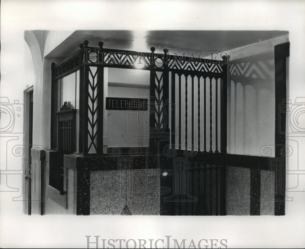 1974 Press Photo Unique Telephone Booth Architecture, New Orleans- Historic Images