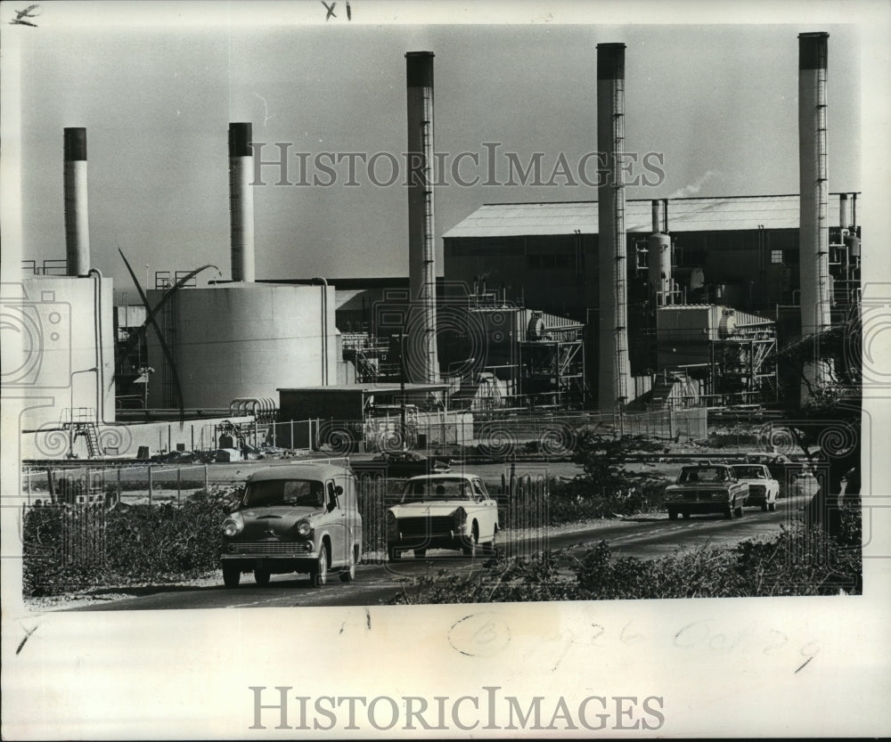 1967 Press Photo Aruba's Water Supply from Desalination Plant- Historic Images