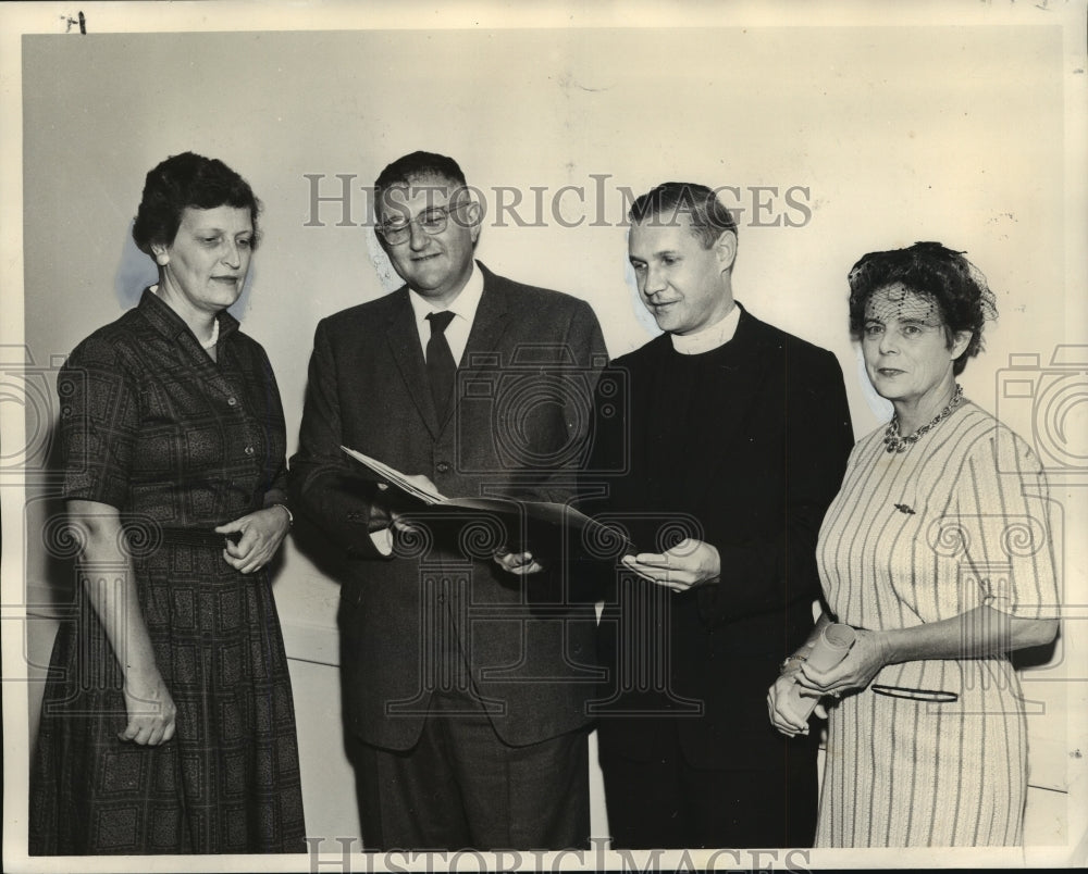 1962 Press Photo New Orleans Academy of Sciences - Officers at Inauguration- Historic Images