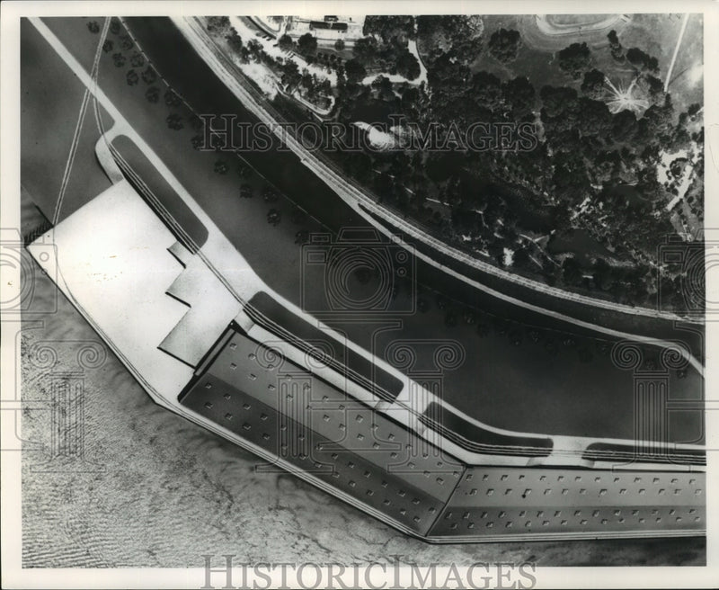 Load image into Gallery viewer, 1961 Press Photo Artist Drawing of Proposed Nashville Avenue Wharf Extension
