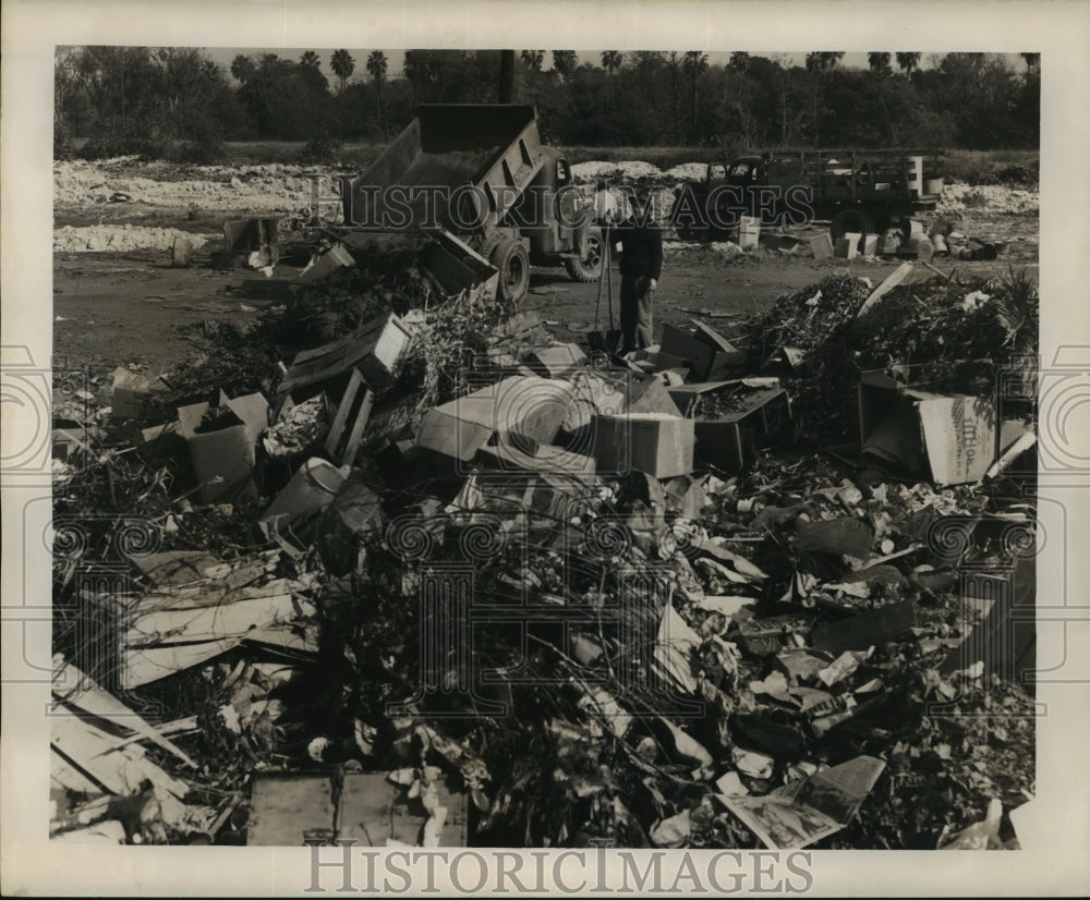 1950 Press Photo Audubon Park Batture Dump - noa23049