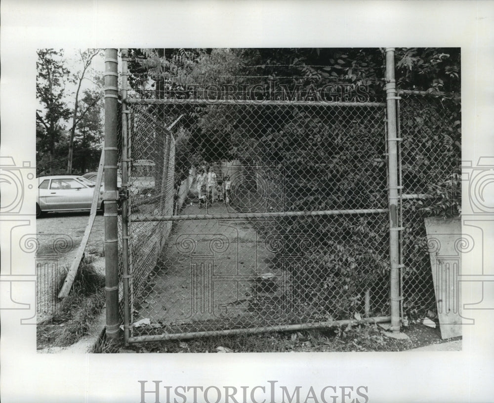 1975 Press Photo New Orleans Audubon Park - Expansion and Fencing in the Park