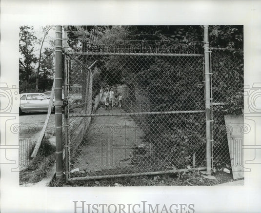 1975 Press Photo New Orleans Audubon Park - Expansion and Fencing in the Park