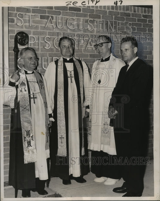 1961 Press Photo Dedication of St. Augustine Episcopal Church in Metairie