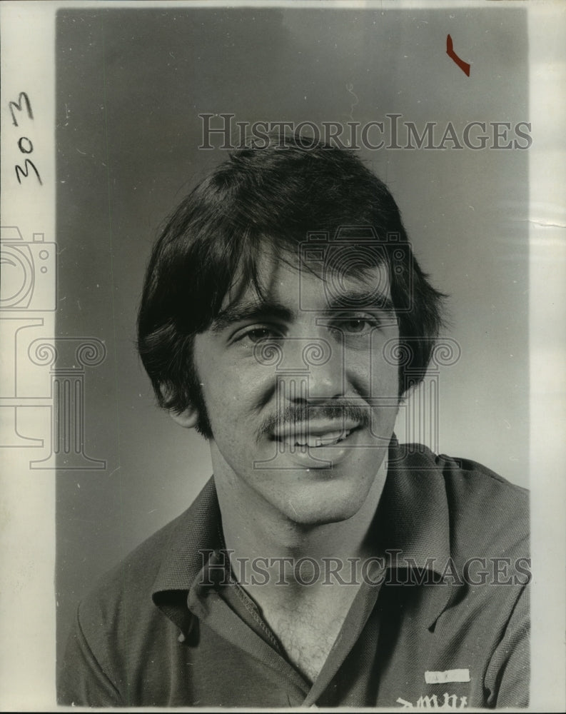 1975 Press Photo Paul Augustin, Key Club President at Redemptorist High School- Historic Images