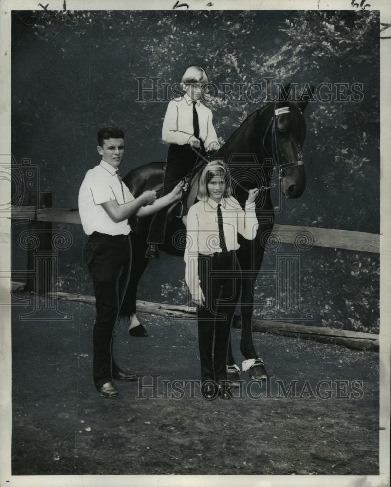 1965 Press Photo Louisiana&#39;s Midnight Horse in All-Amateur Horse Show- Historic Images