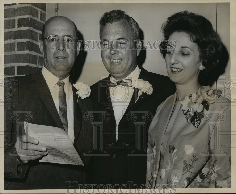 1964 Press Photo Three New Officers of New Orleans Municipal Employees Club