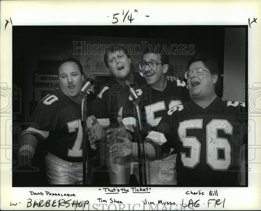 1988 Press Photo Barbershop Quartet in That's the Ticket- Historic Images