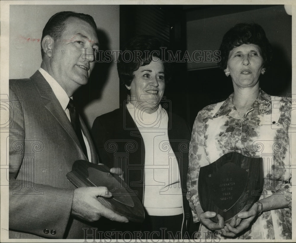 1969 Press Photo Award Winners of PBX Club-W.J. Babin, Wanda Spotts, Felma Poche- Historic Images