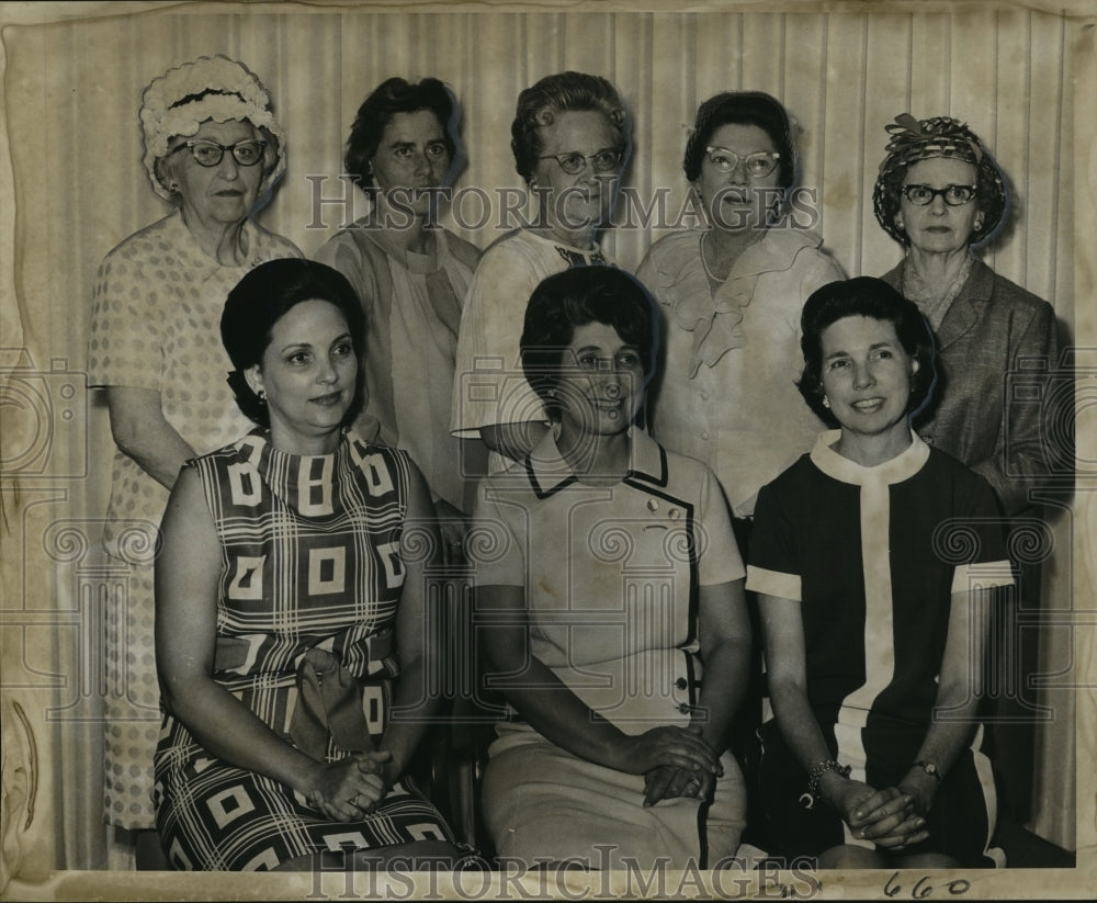 1968 Press Photo New Officers Louisiana Chapter Daughters of American Revolution